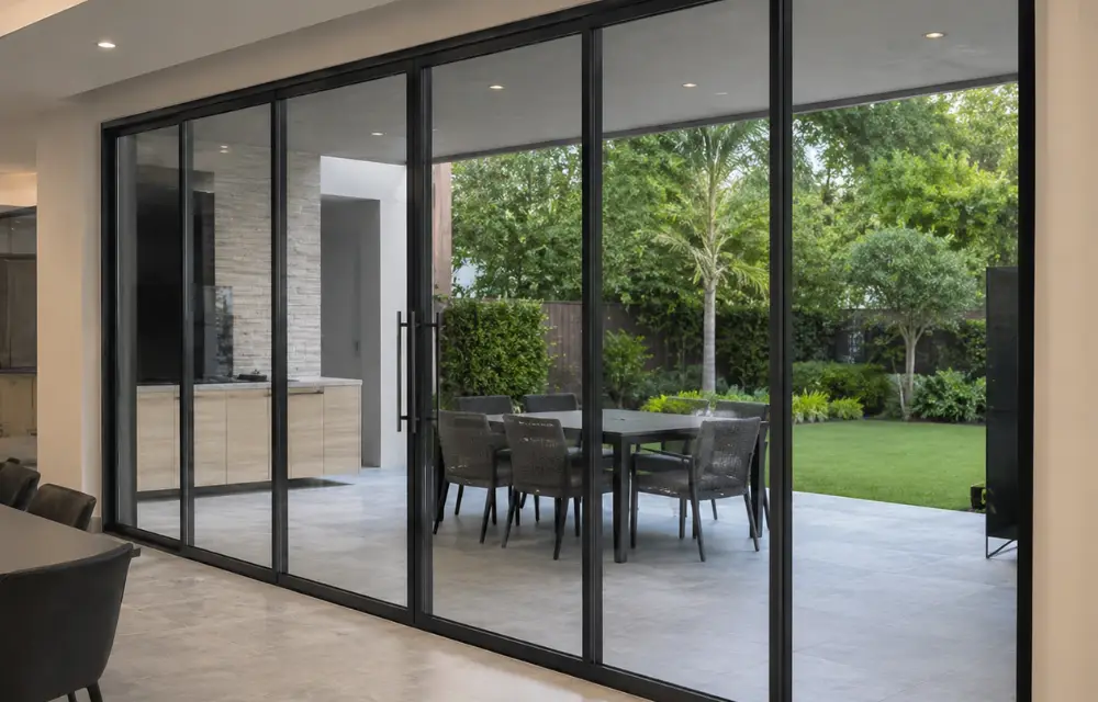 Installation of Aluminium Slim Sliding Doors in Dubai