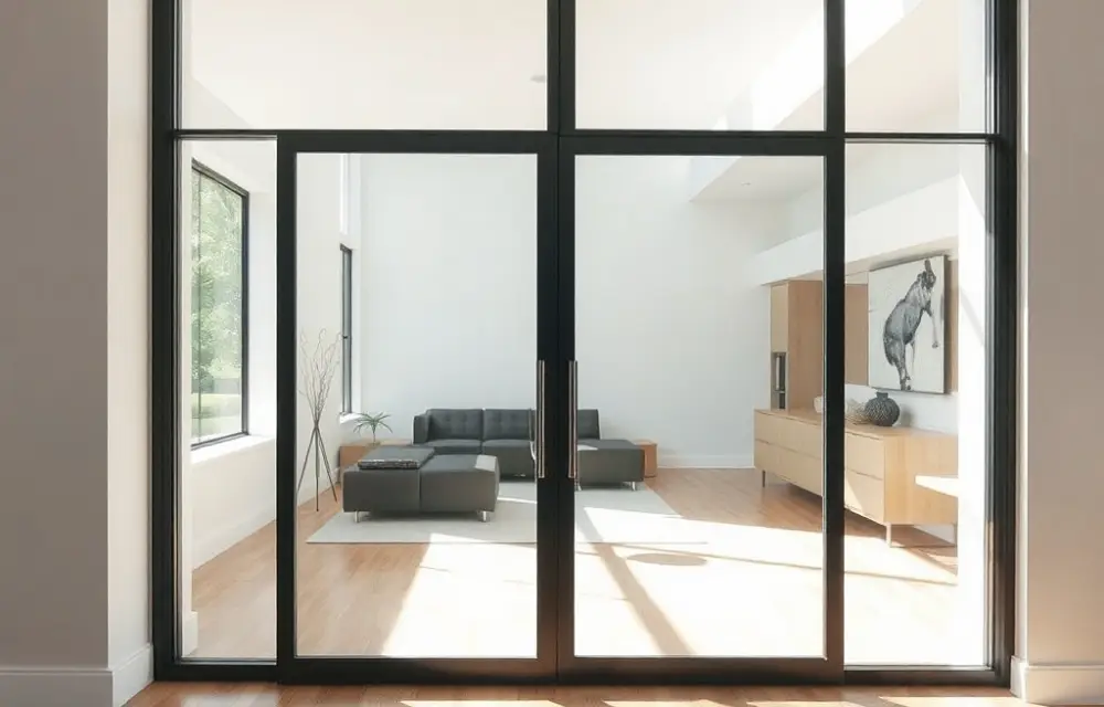 Modern Aluminium Slim Sliding Doors in Dubai for Elegant Interiors